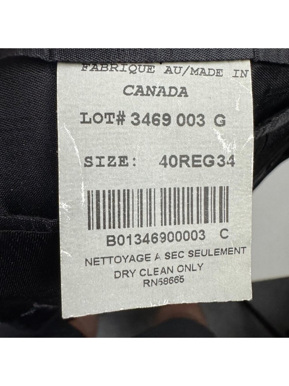 Nordstrom Men's 100% Wool 2-Button Satin Lapel Blazer Jacket Black • 40R - Picture 7 of 14